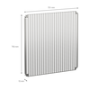 Perforierte Platten Monoblock, H800xB800mm mit universeller Perforation 11x26mm