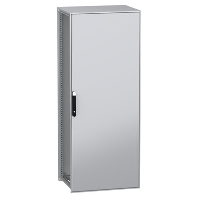 Standgehäuse, elektrisch, PanelSeT SFN, aus dekarbonisiertem Stahl, ohne Montageplatte, montiert, 2000x800x600mm, IP55