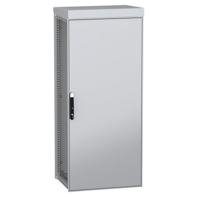 Modulares Standgehäuse für den Außenbereich, PanelSeT SFN, dekarbonisierter Stahl, 1800x800x600mm, IP55, RAL7035