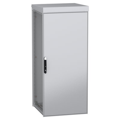 Modulares Standgehäuse für den Außenbereich, PanelSeT SFN, dekarbonisierter Stahl, 1800x800x800mm, IP55, RAL7035