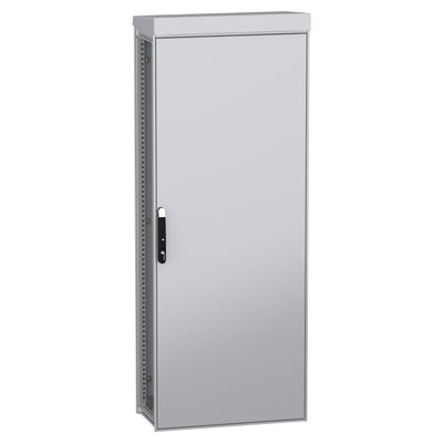 Modulares Standgehäuse für den Außenbereich, PanelSeT SFN, dekarbonisierter Stahl, 2000x800x400mm, IP55, RAL7035
