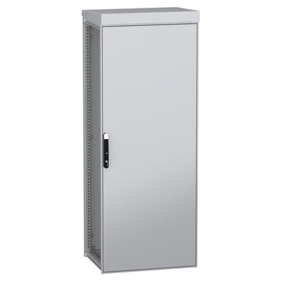 Modulares Standgehäuse für den Außenbereich, PanelSeT SFN, dekarbonisierter Stahl, 2000x800x600mm, IP55, RAL7035