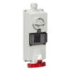 Steckdose mit Verriegelung, 32A, 3p+N+E, 380-415 V AC, IP65, Aufputz