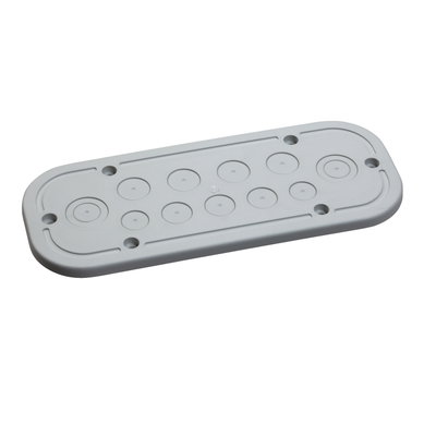 Kabelflanschplatte für CRN-Schränke, 360x163mm