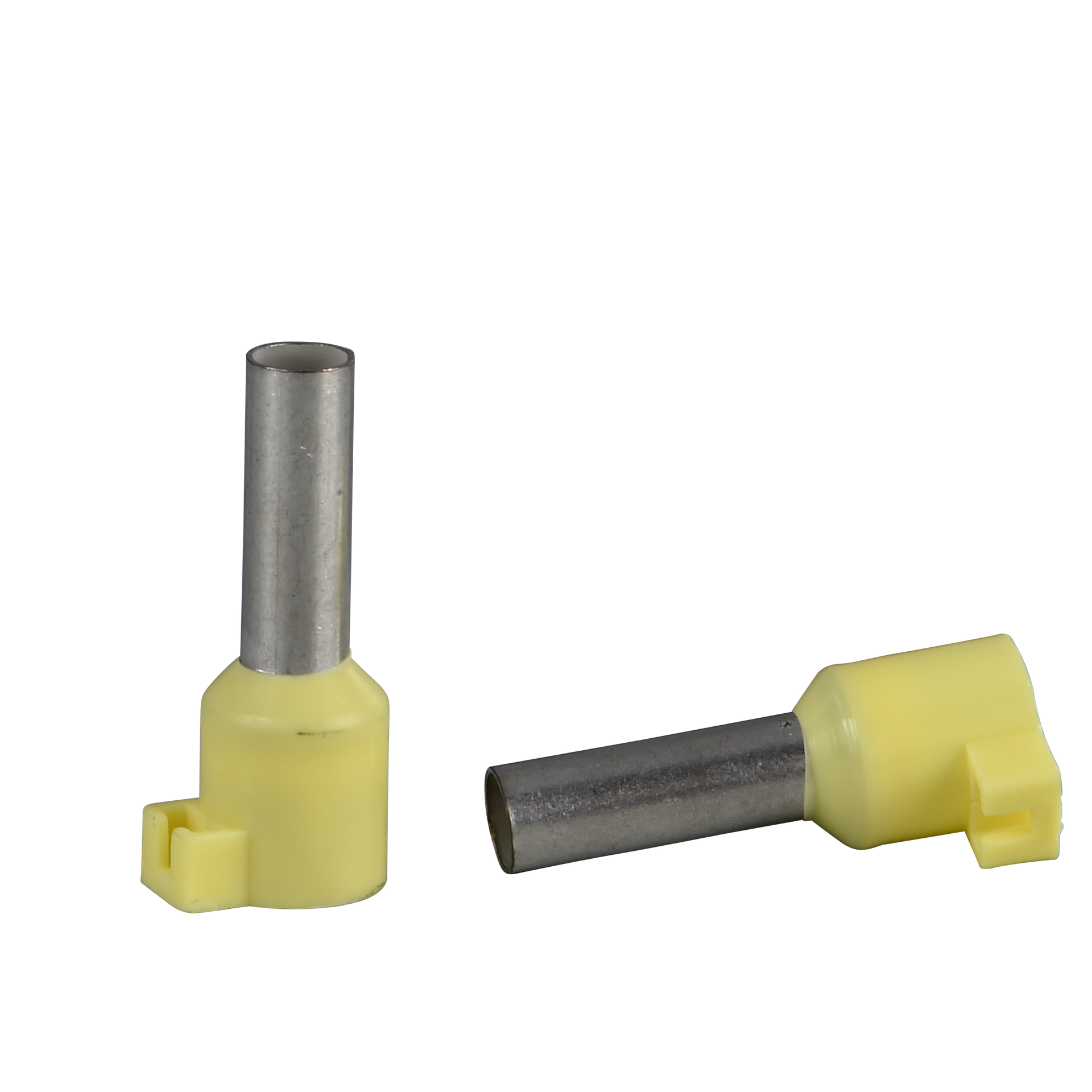 Aderendhülsen m. Clip f. Bezeichnungsfahne, Ausführung normal, 6mm2, grün
