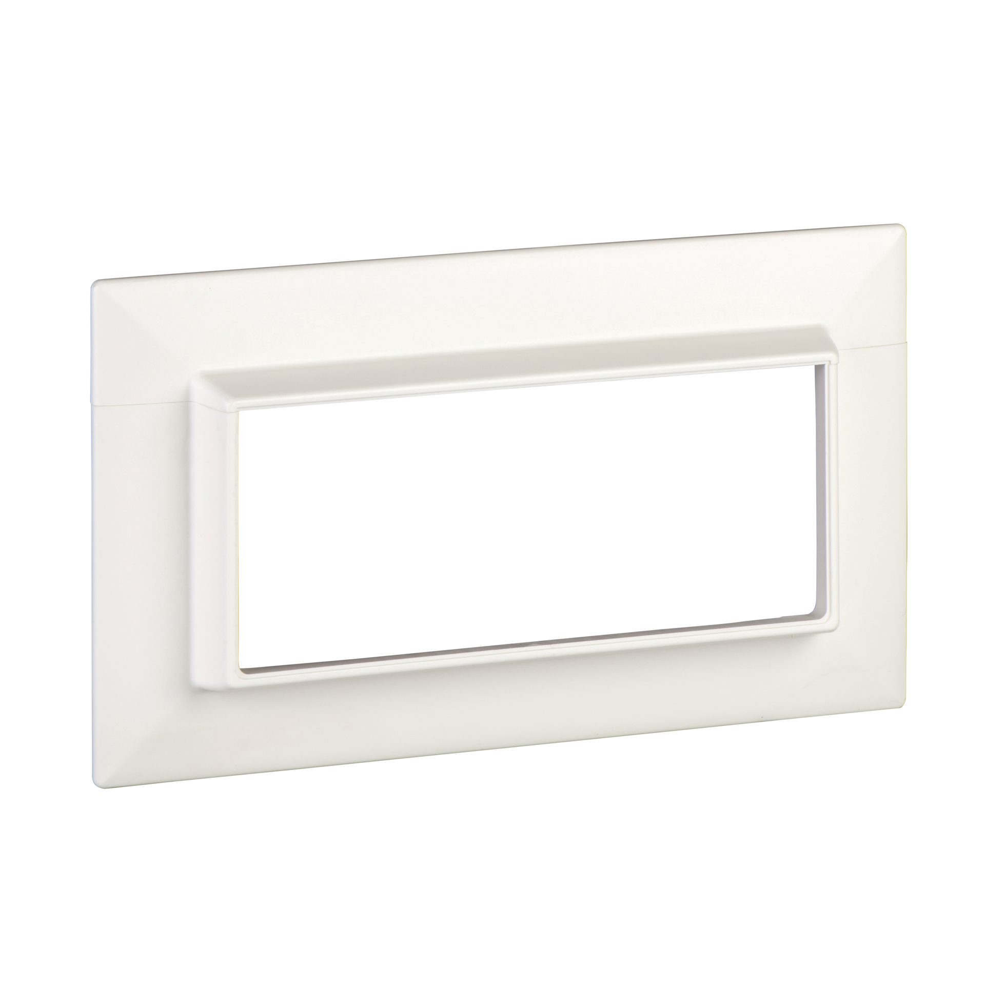 Wandrahmen TTI-CR123 für Kanal 123x72 RAL9016 Material: ABS Typ:TTI-CR123