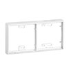 Montagerahmen 2-fach flach für CYB-BK/AD1 weiss RAL9016 TYP:CYB-MF2L R9016
