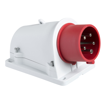 CEE Wandgerätestecker Schneidklemmen, 32A, 3p+N+E, 380-415 V AC, IP44