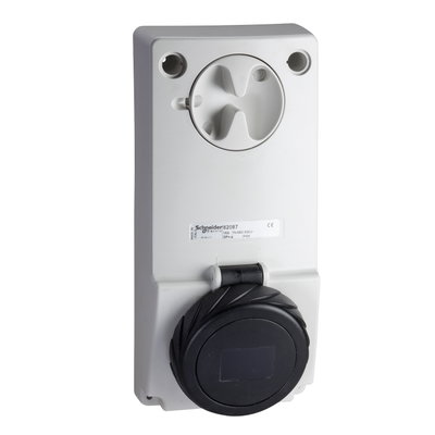 Anbausteckdose verriegelt, 32A, 3p+E, 480-500 V AC, IP65