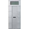 Taster 4fach plus mit Raumtemperaturregler, aluminium, System M