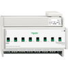 Schaltaktor REG-K/8x230/16 mit Handbetätigung, lichtgrau