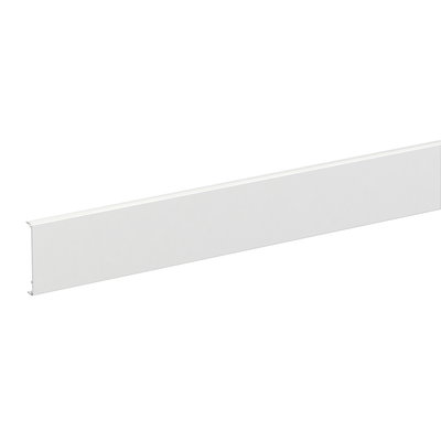 Frontabdeckung 80 mm, L=2500 mm, Aluminium weiß RAL9016 TYP: FCA-F80 9016
