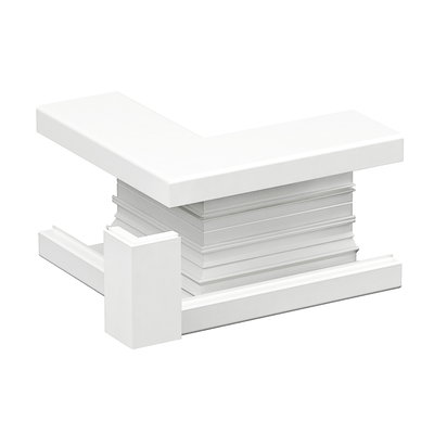 INKA 123/72 Außenecke m Abdeckung, Aluminium RAL9016 Typ:INKA YH 123/72 9016