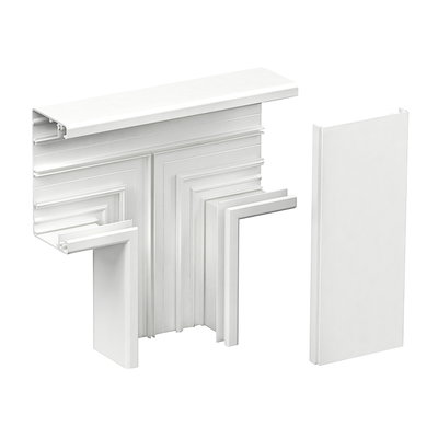 INKA 100/52 T-Stück oben, Aluminium weiß RAL9016 Typ:INKA TSU 152/52 9016