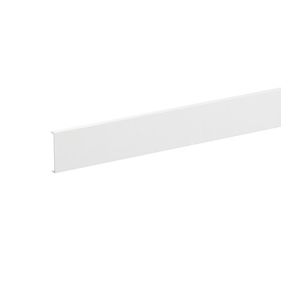 Frontabdeckung 80 mm L=2500 mm PVC ähnlich RAL 9010 VPE=20m TYP:FCA-F80 PVC 9010