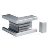 INKA 123/72 Außenecke m Abdeckung, Aluminium RAL9016 Typ:INKA YH 123/72 9016