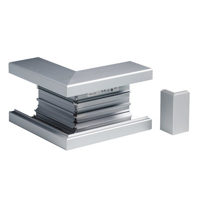 INKA 123/72 Außenecke m Abdeckung, Aluminium natureloxiert Typ:INKA YH 123/72 AN