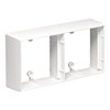 Montagerahmen 2-fach flach für CYB-BK/AD1 weiss RAL9016 TYP:CYB-MF2L R9016
