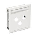 Zentralplatte- Antennensteckdose 3-Loch (R+TV+SAT) RAL9016 weiß TYP:CYB-BK9 9016
