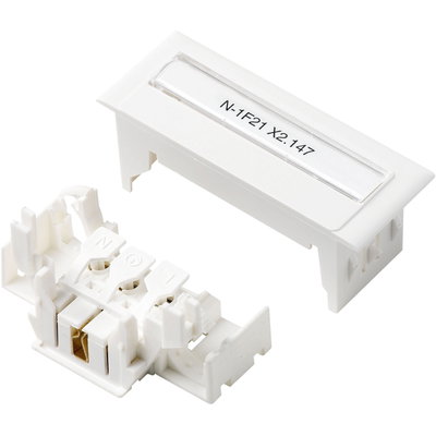 Adapter m Anschlussblock max 3x2,5qmm Abdeck+Schrift Steckkle RAL9016 TYP:CYB-AD