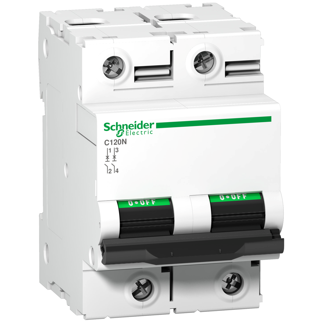 Leitungsschutzschalter C120N, 2P, 125A, C Charakteristik, 10kA