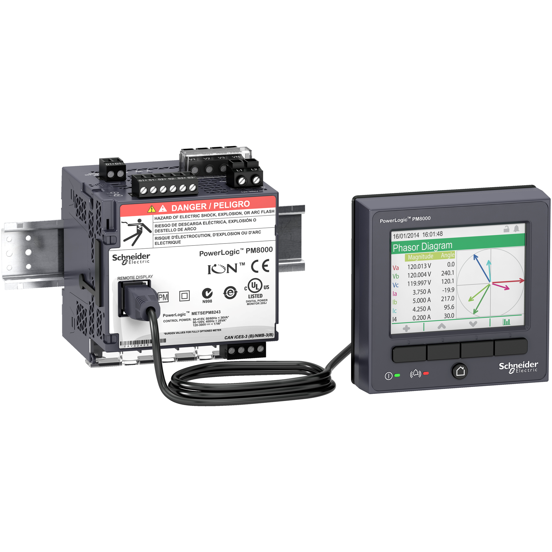 PowerLogic PM8000/ION9000, Kabel für abgesetztes Dsiplay RD96 - 10m