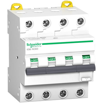 FI/LS-Schalter iC60N, 4P, 16A, B-Char., 30mA, Typ A SI, 6kA