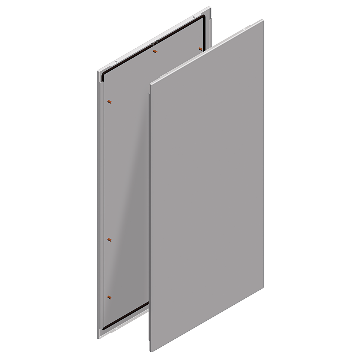 2er-Satz Spacial SF-Seitenwände, Innenbefestigung, 1200x600mm