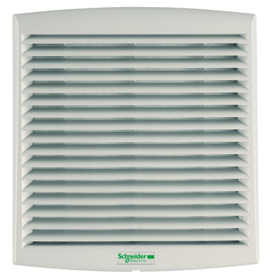 ClimaSys-Lüfter IP54, 38m³/h, 48V DC, mit Ausgangsgitter und Filter G2