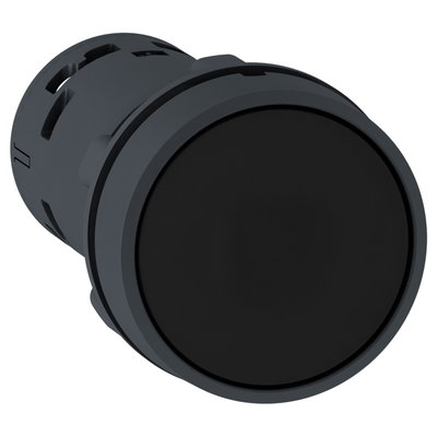 Drucktaster, Harmony XB7, Monoblock, Kunststoff, Ø22mm, schwarz, 1S+1Ö, Schraubklemme