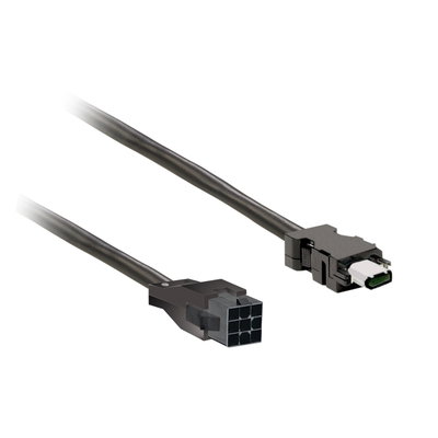 Motorkabel für Lexium BCH2-Servomotor an LXM28, 6x0,82mm², mit Bremse, Kunststoffstecker, 5m