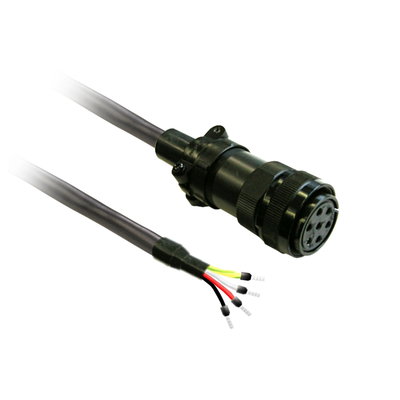 Motorkabel für Lexium BCH2-Servomotor an LXM28, 4x1,3mm² geschirmt, ohne Bremse, MIL-Stecker, 5m