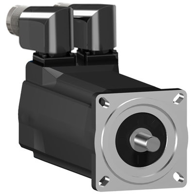 AC-Servomotor, 70mm, 1,25Nm, 1Stack, Passfeder, SinCos Singleturn128, M23/M23 gewinkelt, IP54/IP65, Bremse