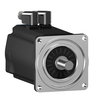 AC-Servomotor, 140mm, 19,5Nm, 2Stacks, glatte Welle, SinCos Multiturn128, M40/M23 gewinkelt, IP54/IP65, Bremse