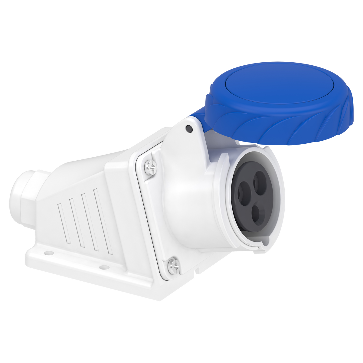 CEE Wandsteckdose, Schraubklemmen, 16A, 2p+E, 200-250 V AC
