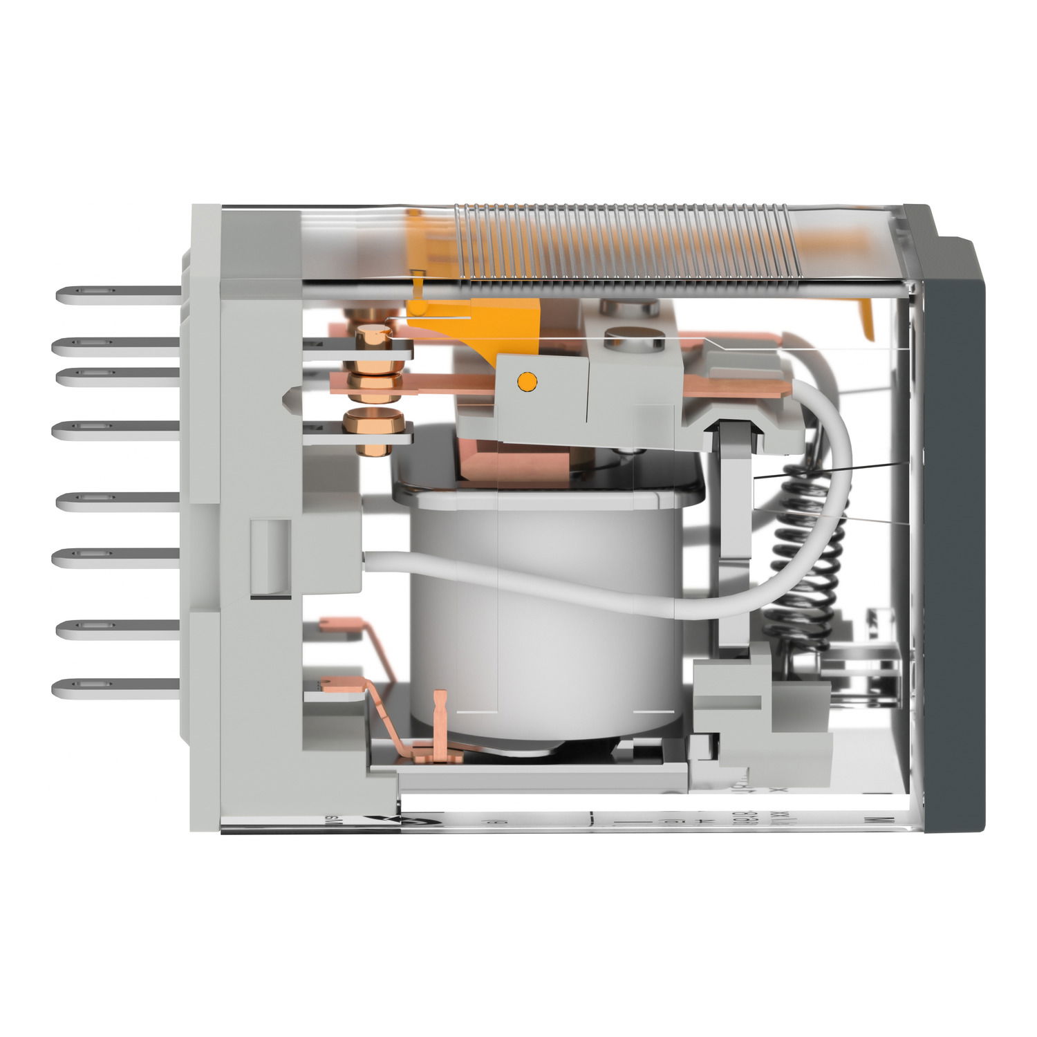 Miniaturrelais, Easy Harmony RXM2L, 5A, 2W, 24V DC, ohne LED – Bild 4 von 7