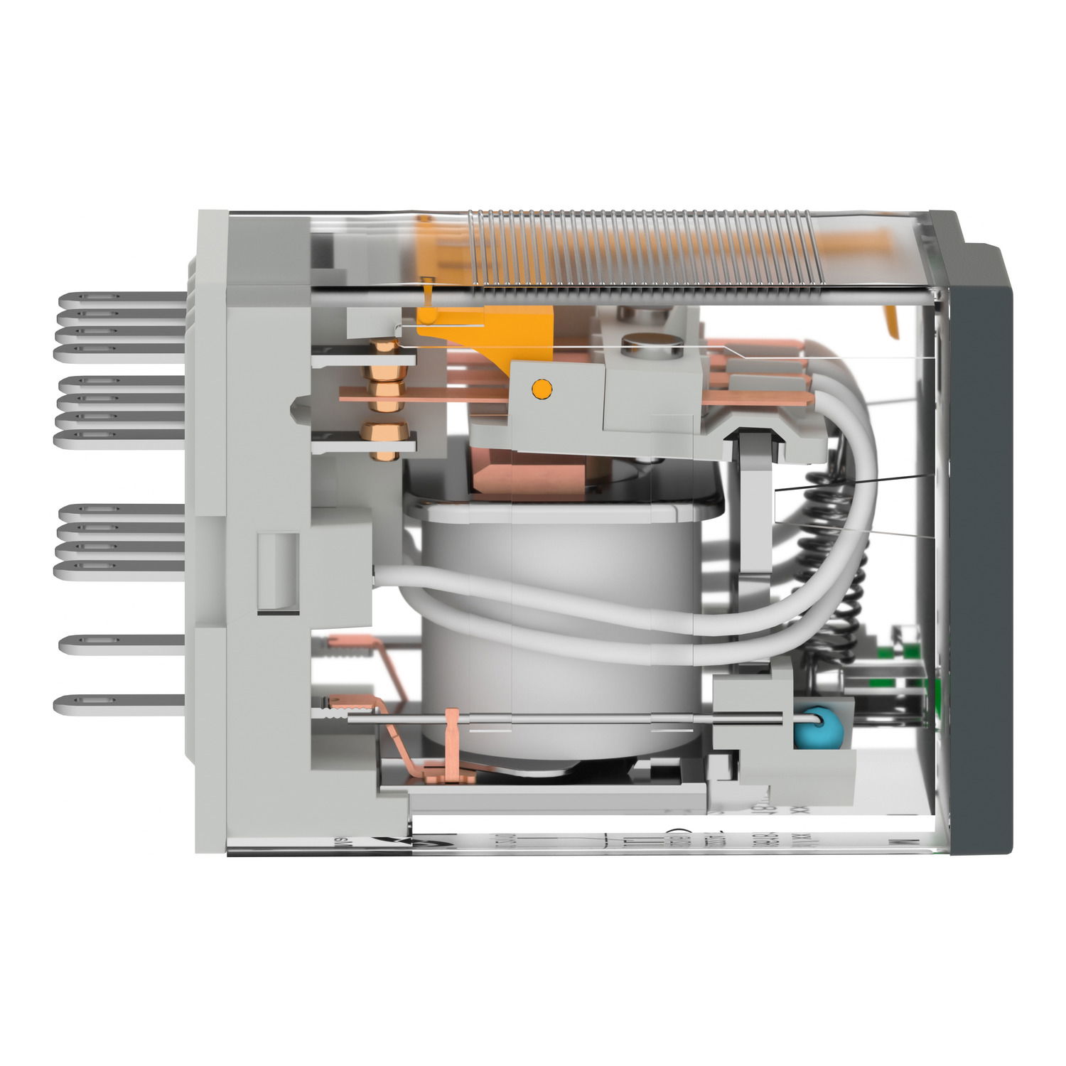 Miniaturrelais, Easy Harmony RXM2L, 3A, 4W, 36V DC, mit LED – Bild 4 von 7