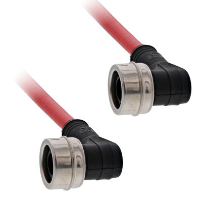 Sercos-Kabel zwischen integrierten Antrieben Lexium ILM62, gewinkelte M12-Stecker, Länge 0,7m
