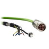 Hybridkabel für PacDrive 3, SH3-Servomotor mit OMC, 2,5mm², M40-Stecker/RJ45+freie Kabelenden, 45m