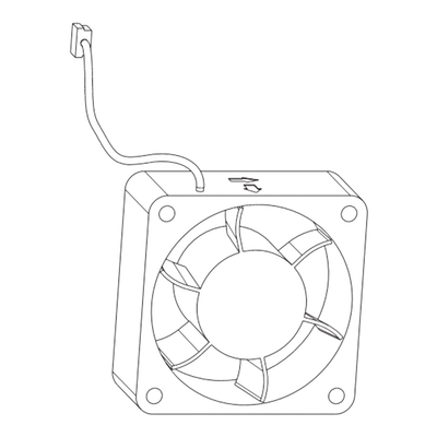 Verschleißteil - Lüfter für drehzahlvariable Antriebe IP55 - 30 bis 90 kW
