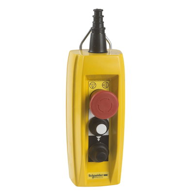 Hängetaster XAC-B, 2 Drucktaster 1 Not-Halt/Not-Aus-Taster