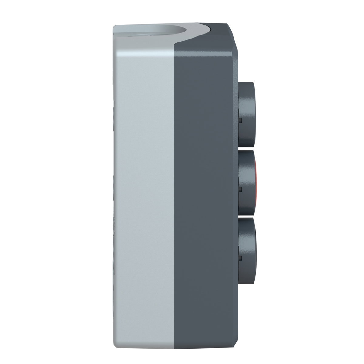 Aufbaugehäuse, Harmony XALD, Kunststoff, dunkelgrau, 3 Drucktaster, STOP, Pfeile Auf-Ab, 22mm, 2S+1Ö – Bild 5 von 9
