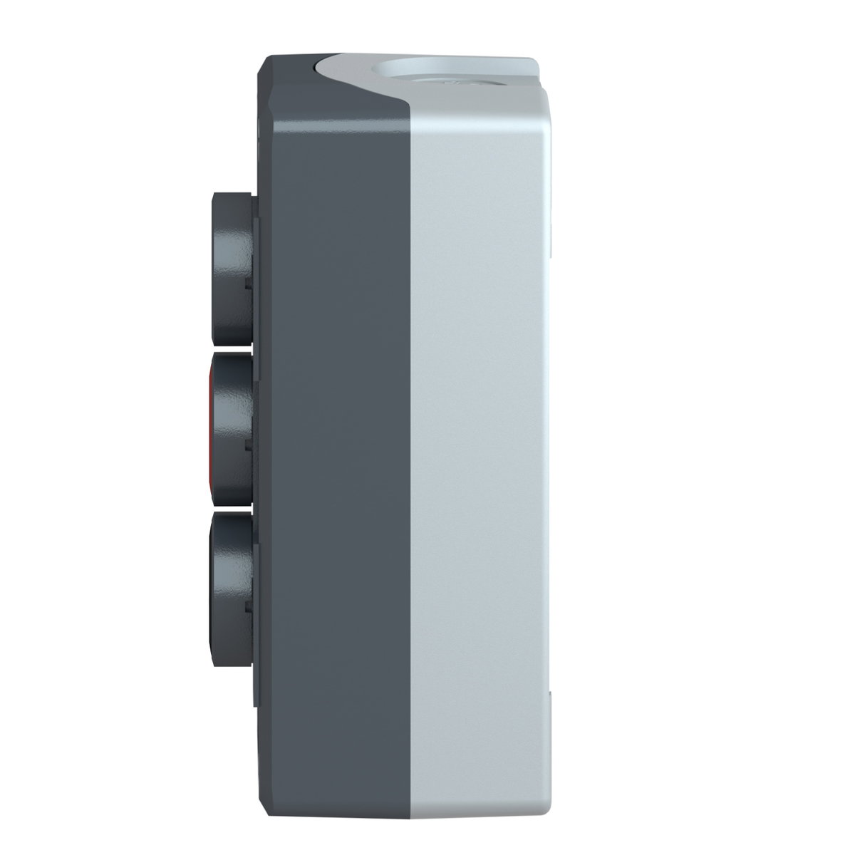 Aufbaugehäuse, Harmony XALD, Kunststoff, dunkelgrau, 3 Drucktaster, STOP, Pfeile Auf-Ab, 22mm, 2S+1Ö – Bild 6 von 9