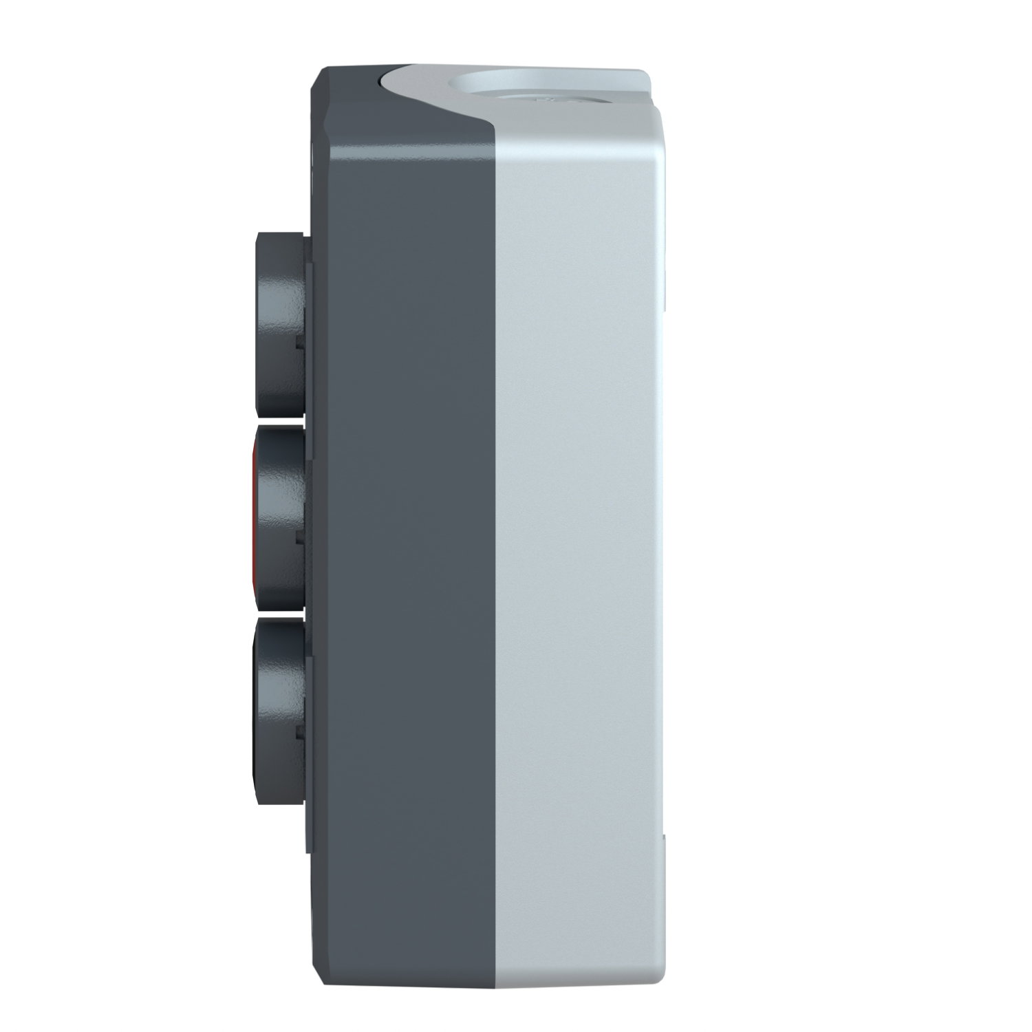 Aufbaugehäuse, Harmony XALD, Kunststoff, dunkelgrau, 3 Drucktaster, STOP, Pfeile Auf-Ab, 22mm, 2S+1Ö – Bild 6 von 9