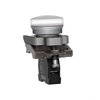 Leuchtmelder, Harmony XB4, Metall, 22mm, weiß, universelle LED, glatte Kalotte, Schraubklemme, 24V ACDC