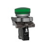 Leuchtmelder, Harmony XB4, Metall, 22mm, grün, universelle LED, glatte Kalotte, Schraubklemme, 24V ACDC