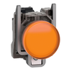Leuchtmelder, Harmony XB4, Metall, 22mm, orange, inkl. universellem LED-Modul mit Schutz, 110-240V AC