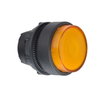Leuchtdrucktaster, Frontelement, Harmony XB5, Kunststoff, 22mm, gelb, vorstehend, für universelle LED, rastend