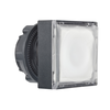 Leuchtdrucktaster, Frontelement, Harmony XB5, Kunststoff, 22mm, weiß, für universelle LED, eckig, rastend