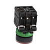 Leuchtdrucktaster, Harmony XB5, Kunststoff, rot, 22mm, universelle LED, glatte Kalotte, 1S + 1Ö, 24V ACDC